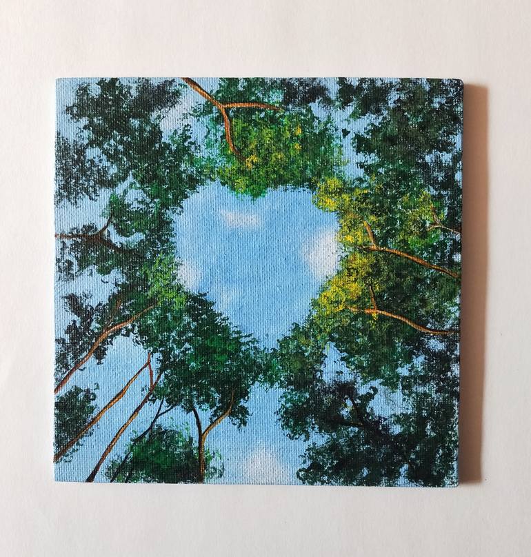 Original Color Field Painting Love Painting by Anshika Arora