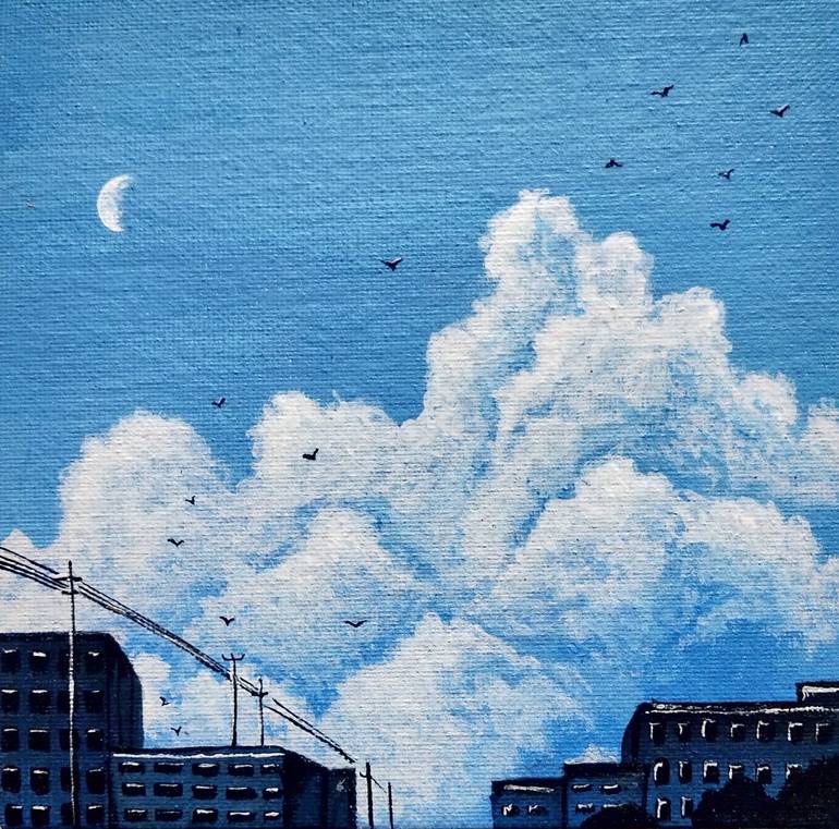 Print of Color Field Painting Cities Paintings by Anshika Arora