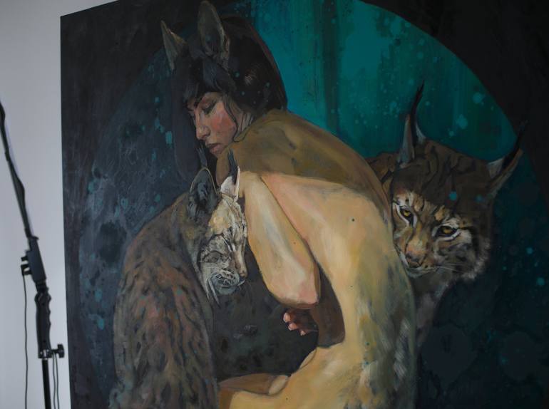 Original Realism Women Painting by Oleksii Gnievyshev