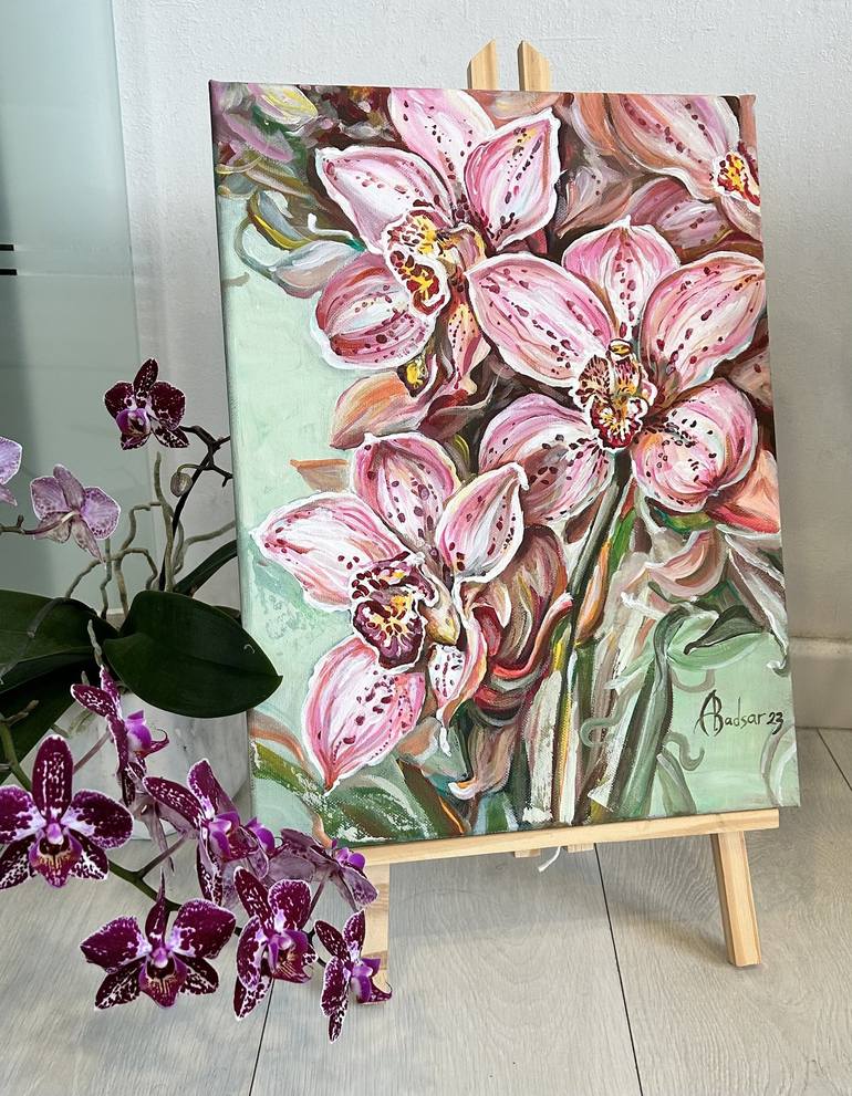 Original Realism Floral Painting by Alla Badsar