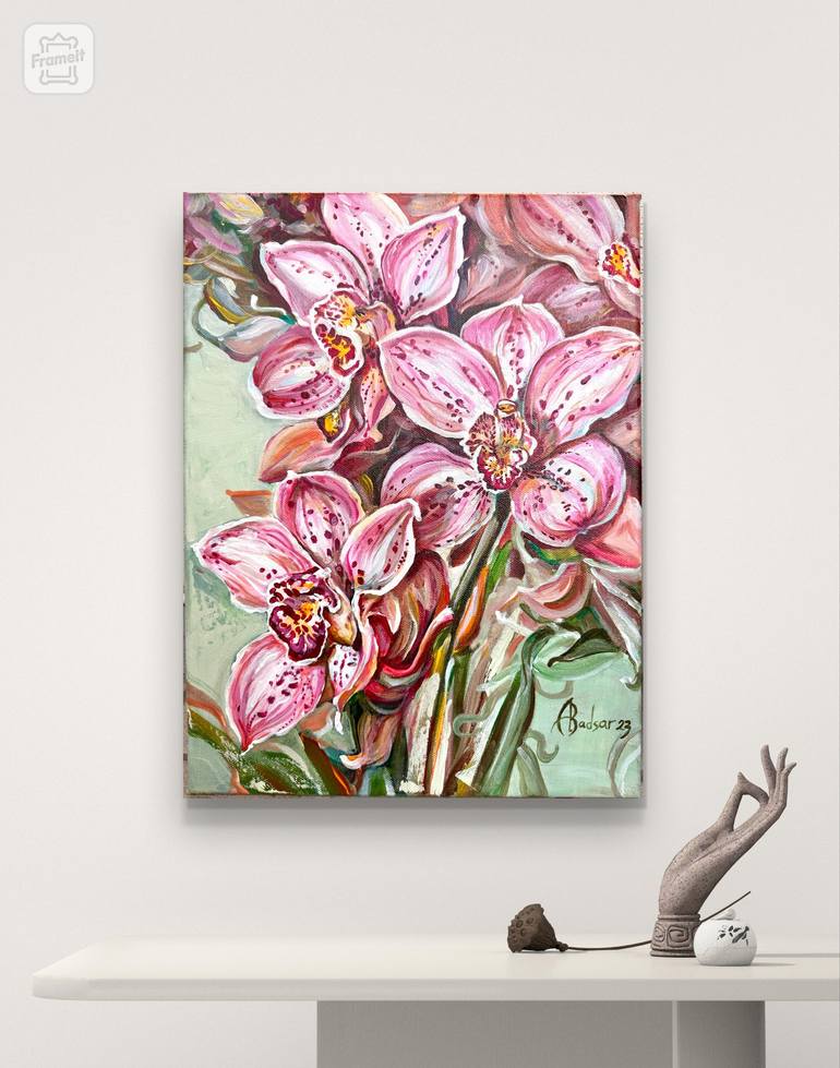 Original Realism Floral Painting by Alla Badsar