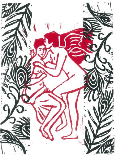 Original Classical mythology Printmaking by Claire Moog