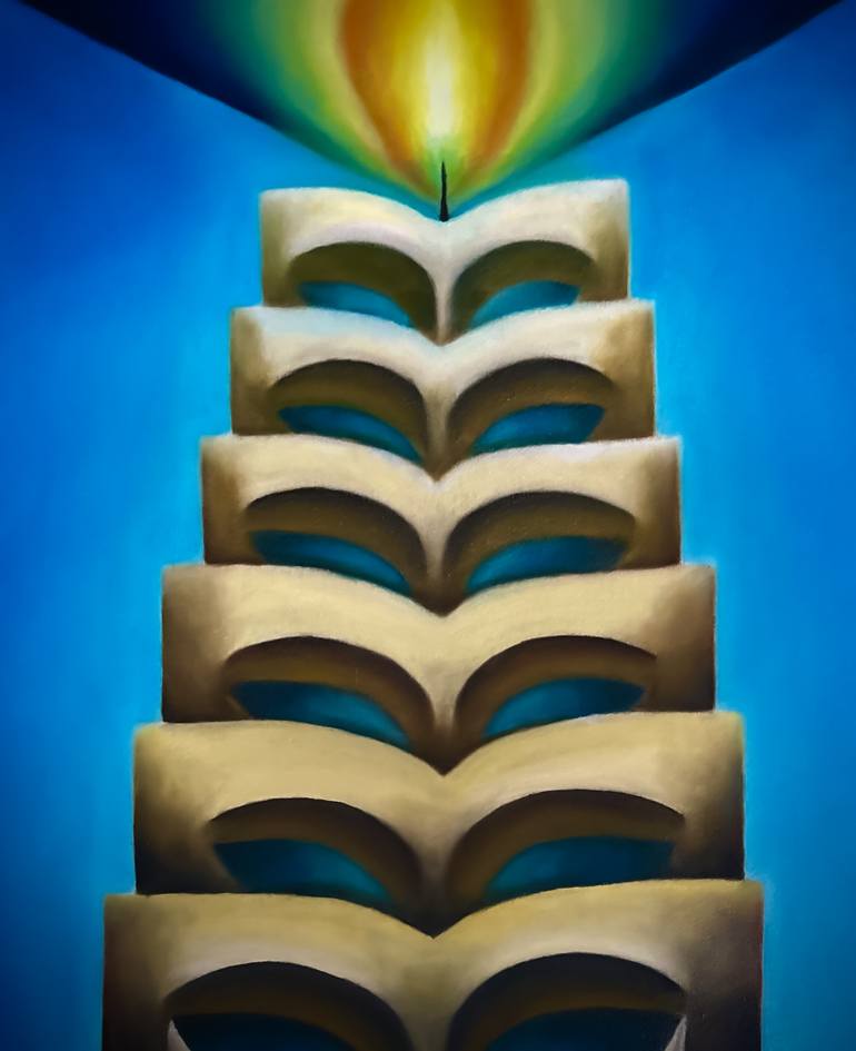 Original Surrealism Fantasy Painting by Maryam Howe