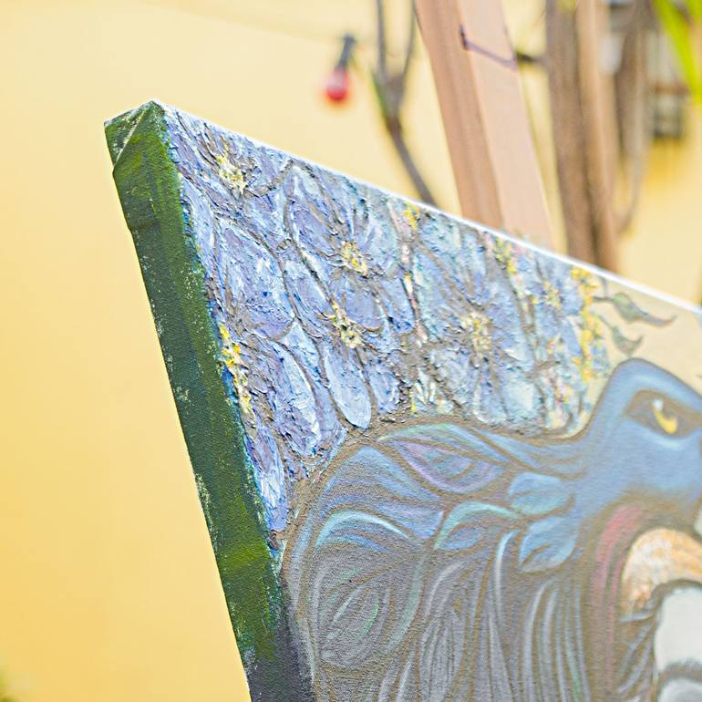 Original Symbolism Fantasy Painting by Lenny B