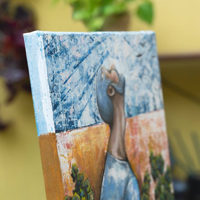 Original Expressionism People Painting by Lenny B