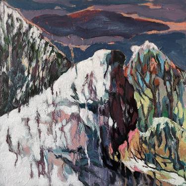 Original Abstract Landscape Painting by Tamas Szikszay
