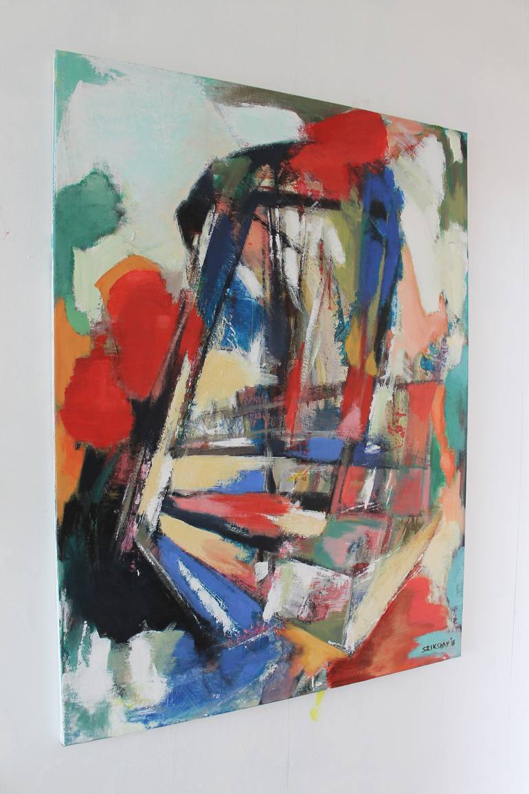 Original Abstract Painting by Tamas Szikszay