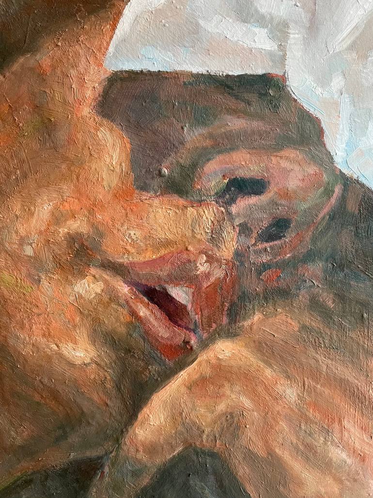 Original Portraiture People Painting by Tamas Szikszay