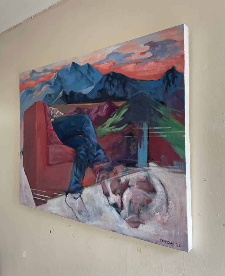 Original Figurative Landscape Painting by Tamas Szikszay