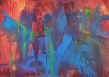 Original Abstract Expressionism Abstract Paintings by Jaroslaw Reszka