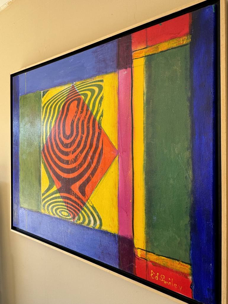 Original Modernism Abstract Painting by Luis Ramirez