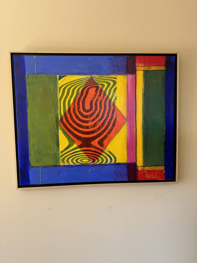 Original Modernism Abstract Painting by Luis Ramirez