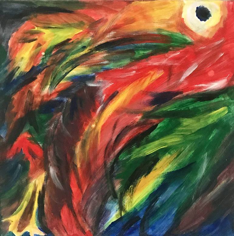 Original Abstract Animal Paintings by Maria Moll