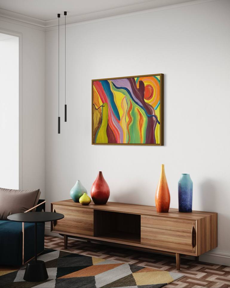 Original Abstract Expressionism Abstract Painting by Maijo Moll