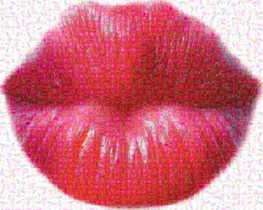 Red lips Mosaic Unikat thumb