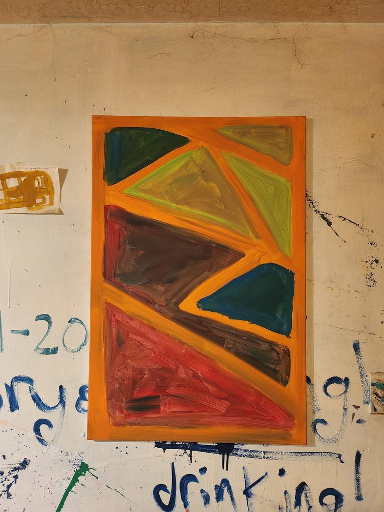 Original Abstract Painting by Daniel Romero jr