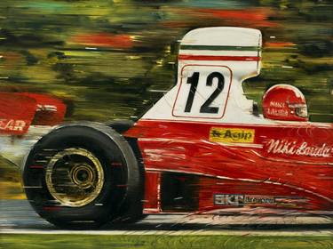 Niki Lauda on Ferrari 312 T, F1 1975 thumb