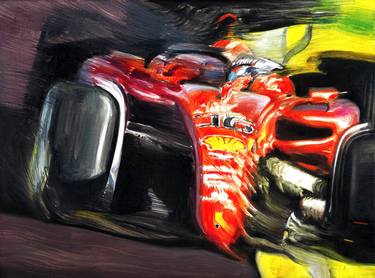 Charles Leclerc on Ferrari F1-75 Painting thumb