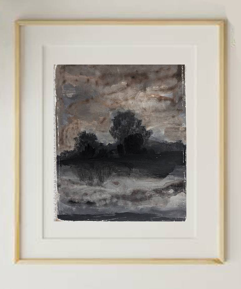 Original Impressionism Landscape Painting by Amir Hossein Moradi