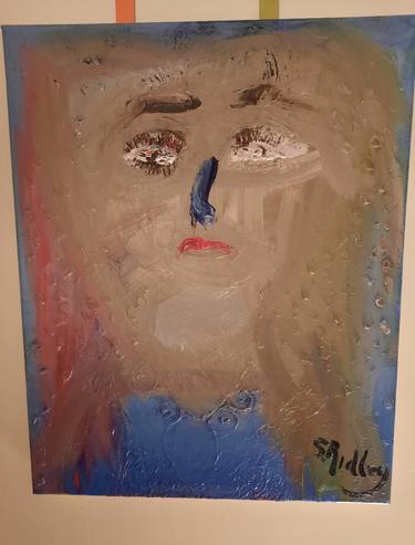 Original People Painting by Stuart Ridley