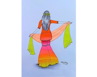 Original Illustration Fashion Drawings by Ekra Naz