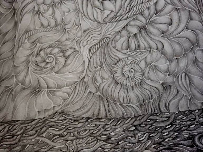 Original Surrealism Body Drawing by Cristina Corzetto