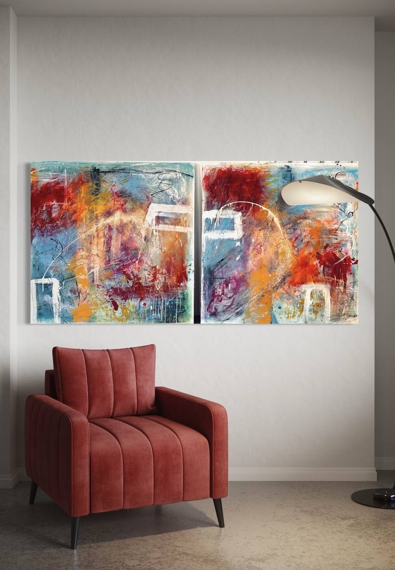 Original Minimalism Abstract Mixed Media by Sharon Johnson-Hyatt