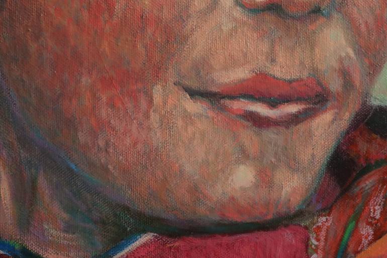 Original Impressionism People Painting by Beata Garanty