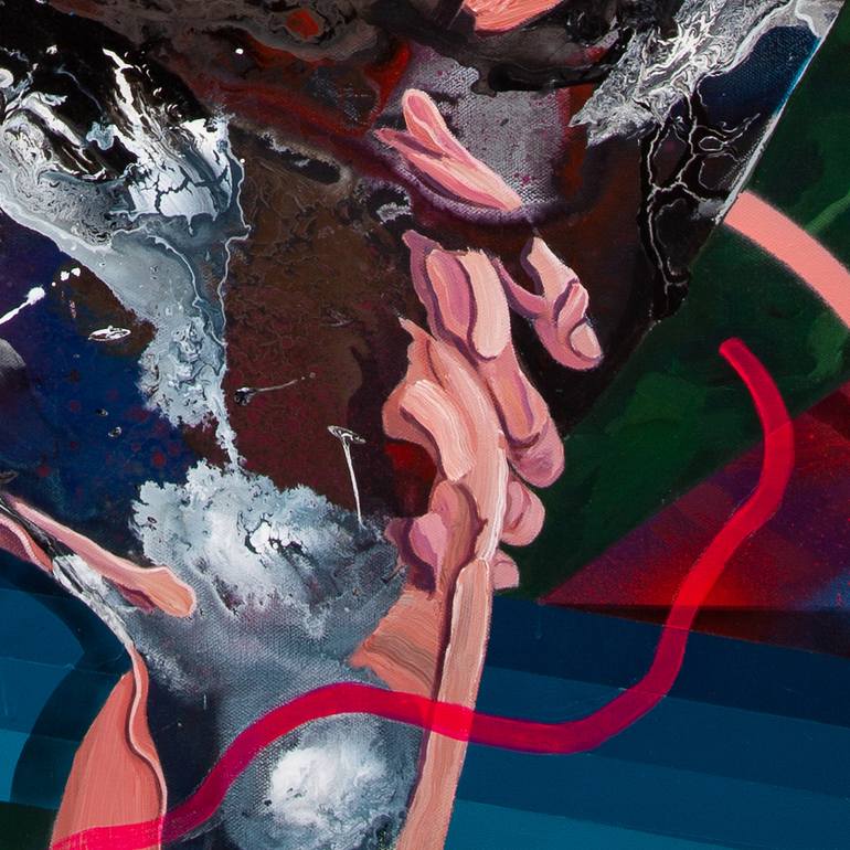 Original Abstract Expressionism Nude Painting by Mark Engel