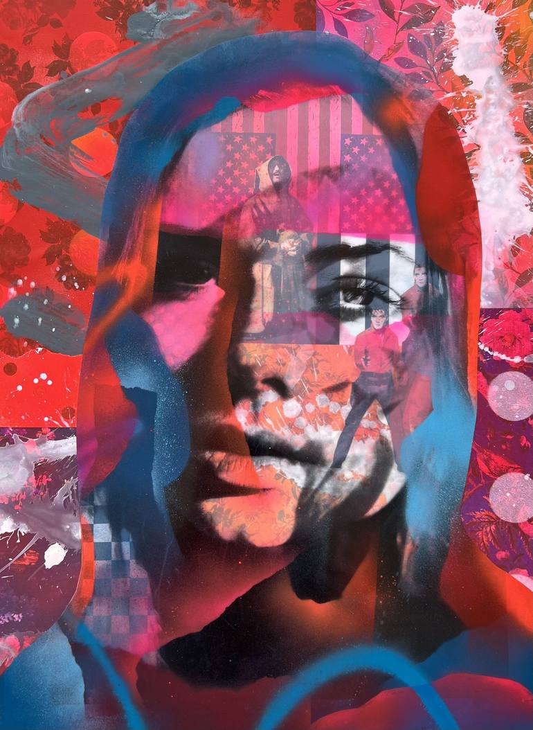 Original Pop Art Abstract Collage by Mark Engel