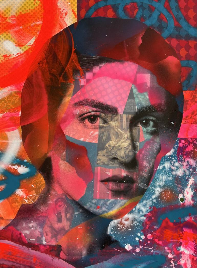 Original Pop Art Abstract Collage by Mark Engel