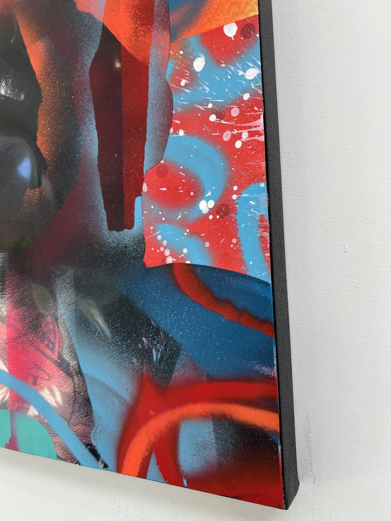 Original Abstract Pop Culture/Celebrity Collage by Mark Engel