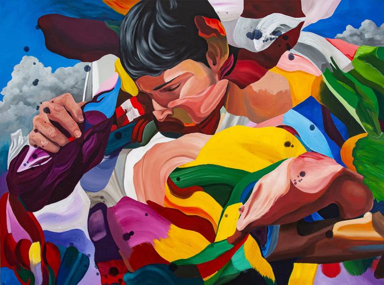 Original Contemporary Abstract Paintings by Mark Engel