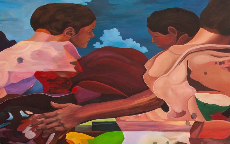 Original Abstract Landscape Painting by Mark Engel