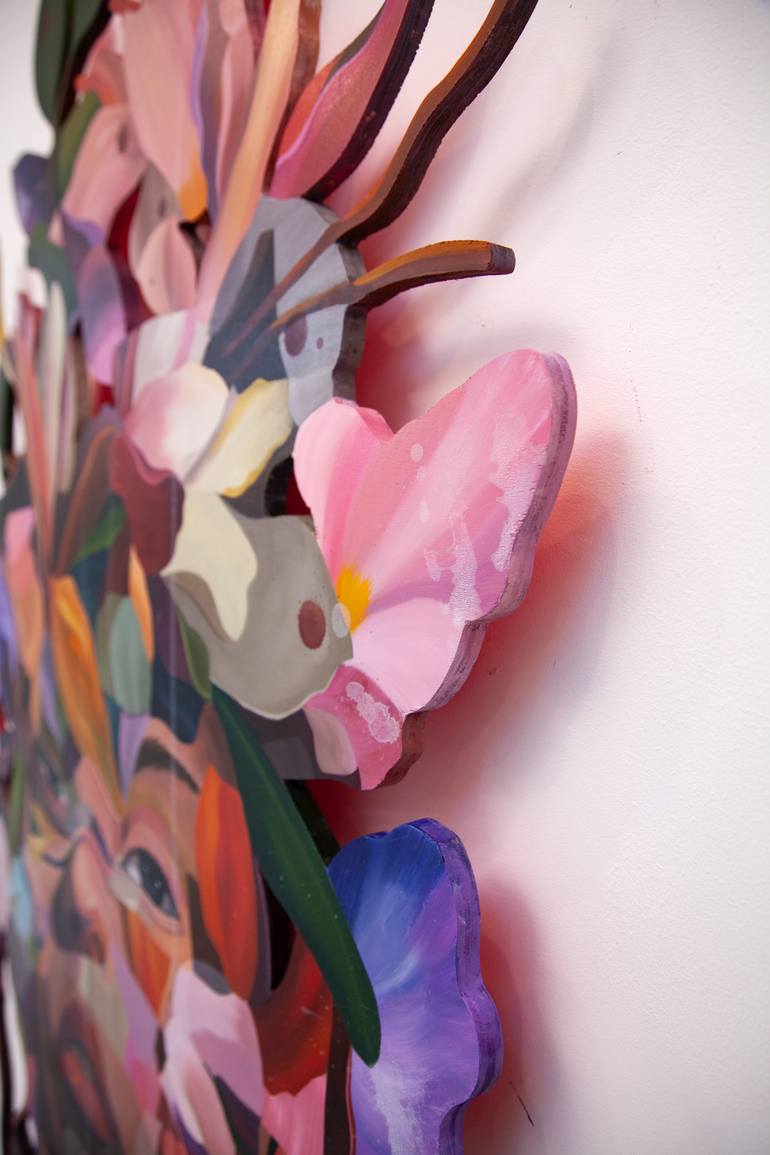 Original Abstract Floral Painting by Mark Engel