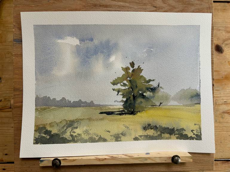 Original Expressionism Landscape Painting by Ignat Drozdov