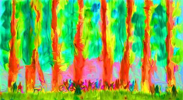 Original Abstract Landscape Digital by Djoko Pramono