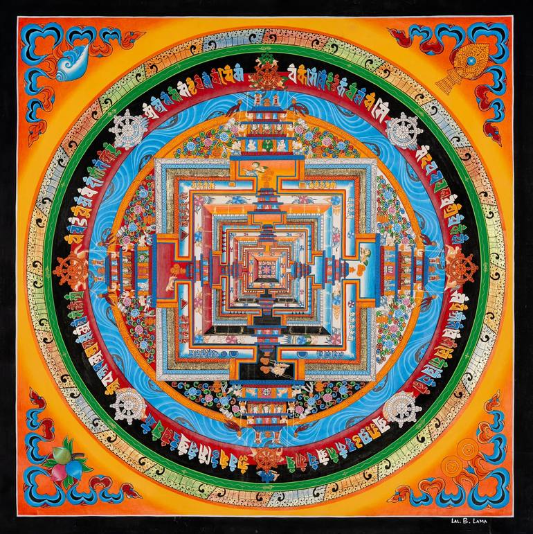 Dalai Lama Kalachakra Mandala: For Meditation & Decor -B02079