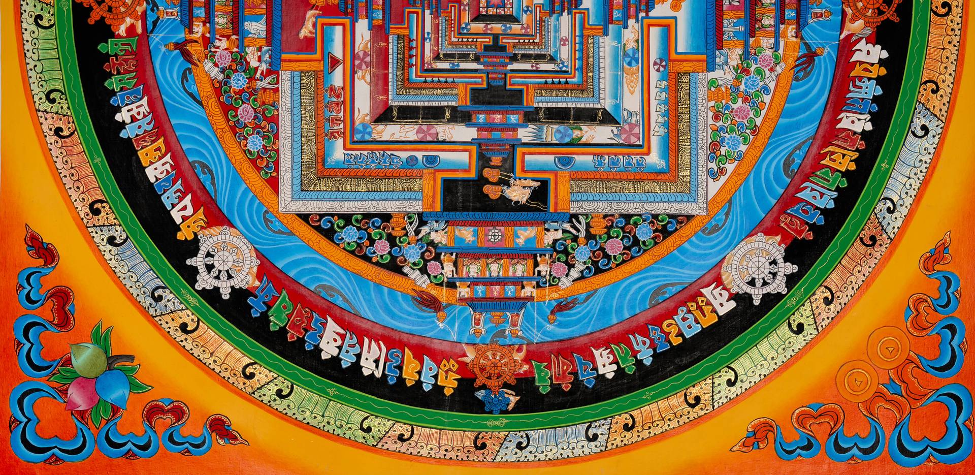 Dalai Lama Kalachakra Mandala: For Meditation & Decor -B02079