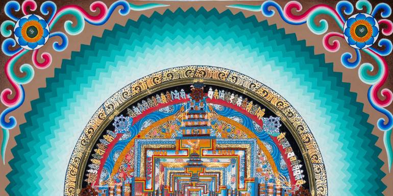 Original Symbolism Abstract Painting by Kishan Ghising Tamang