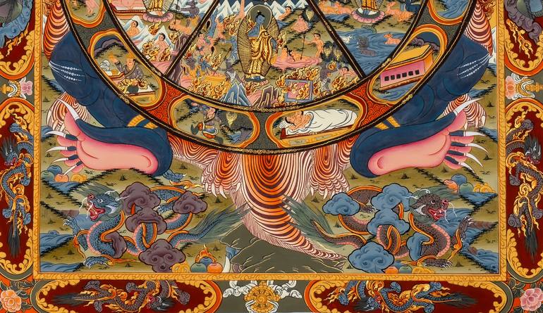 Original Symbolism Abstract Painting by Kishan Ghising Tamang