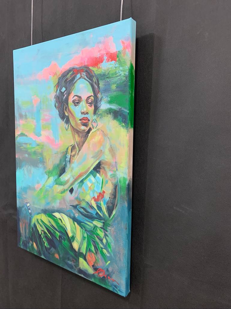 Original Contemporary Women Painting by Carolin Okon