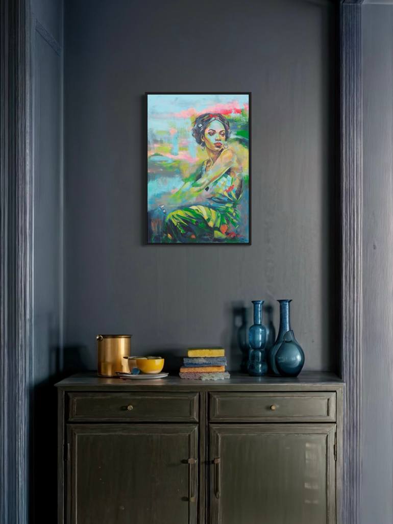 Original Contemporary Women Painting by Carolin Okon