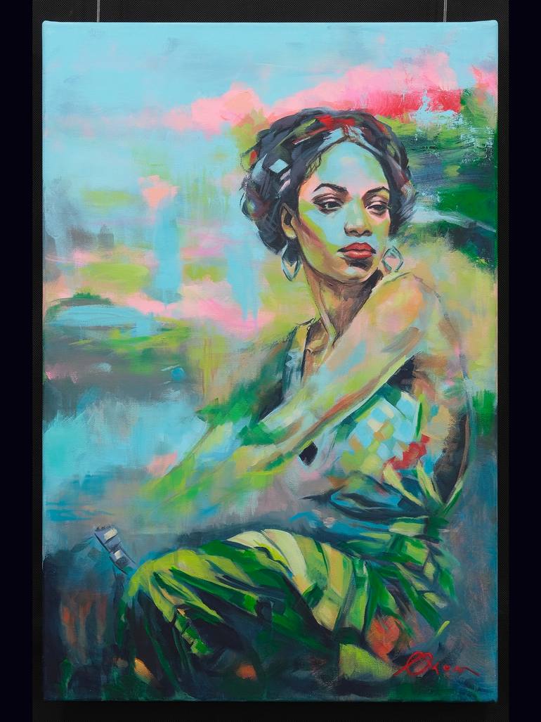 Original Contemporary Women Painting by Carolin Okon