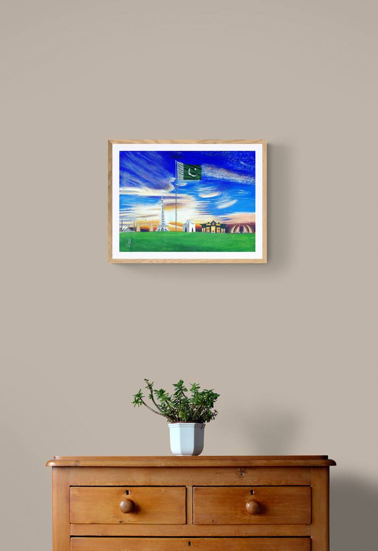 Original Conceptual Landscape Painting by Minahil Adeel