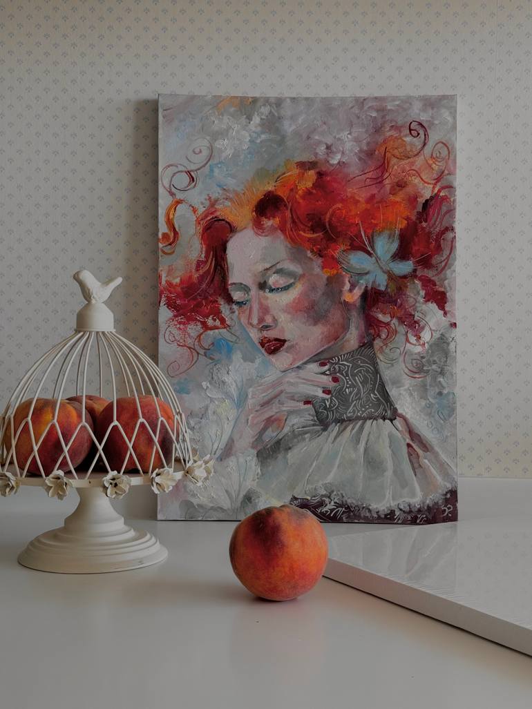 Original Abstract Expressionism Classical Mythology Painting by Polina Te