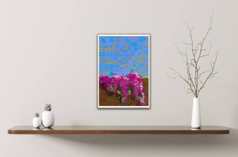 Original Abstract Expressionism Floral Digital by Sneha Pujare