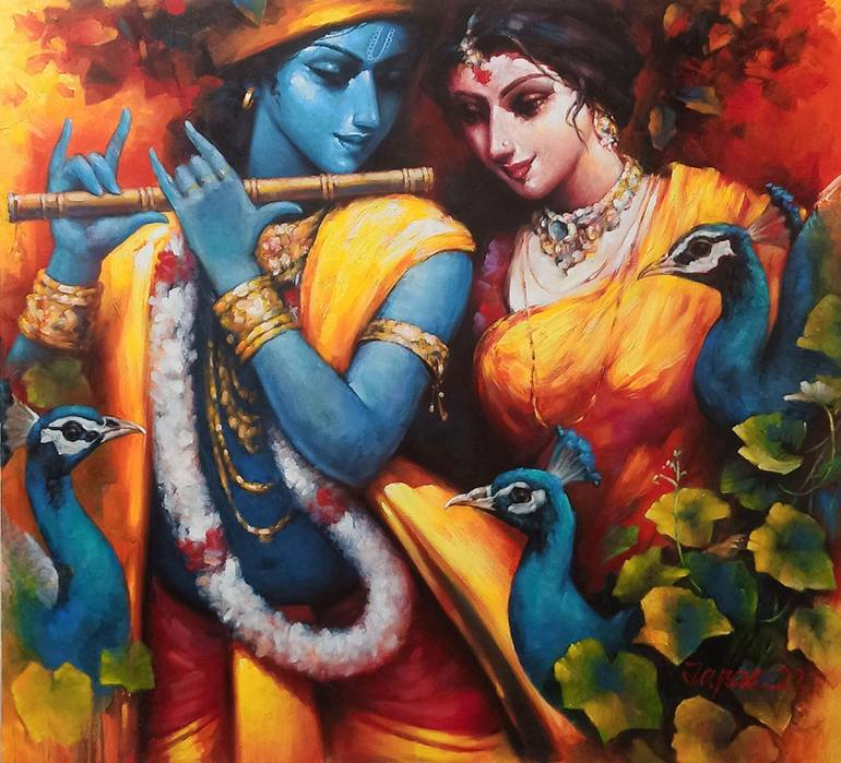 Original Contemporary Classical Mythology Paintings by Tapas Sardar
