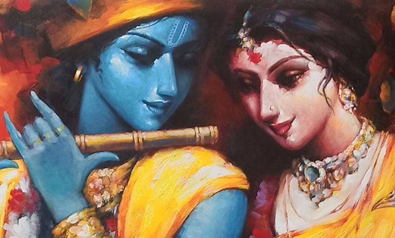 Original Contemporary Classical Mythology Painting by Tapas Sardar