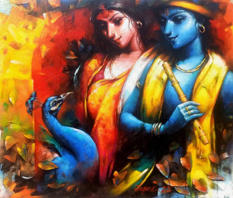 Original Contemporary Classical Mythology Paintings by Tapas Sardar
